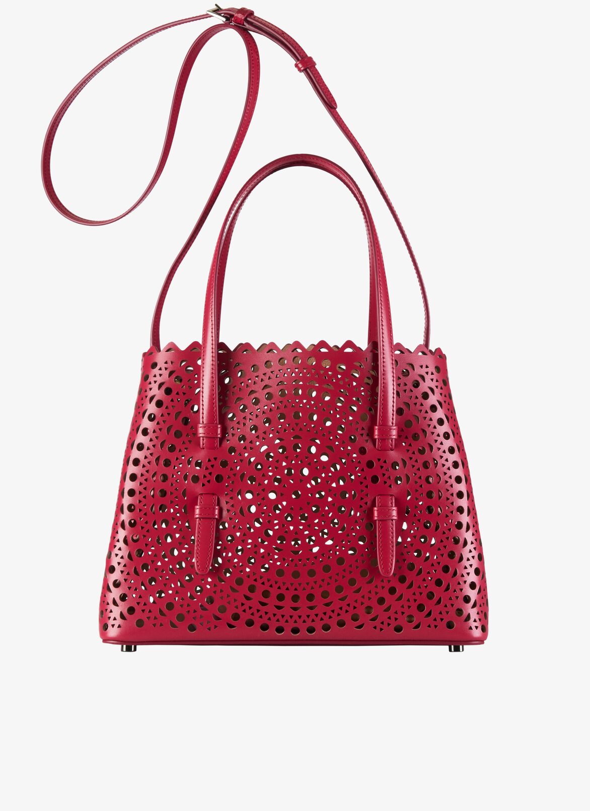 Mina 25 Tote Bag ALAÏA RASPBERRY PINK MINA 25 TOTE BAG